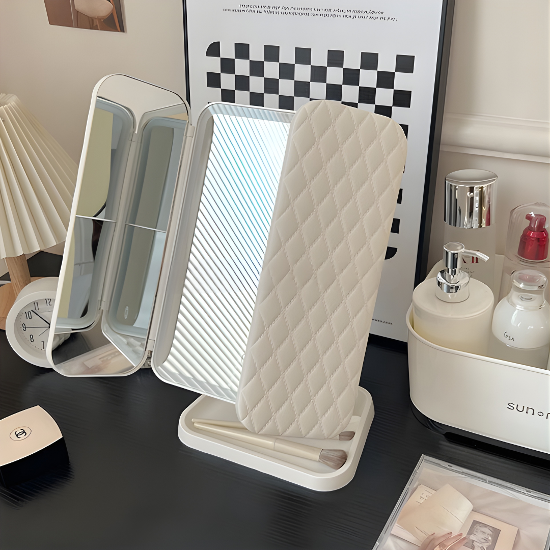 ESPEJO CON LUZ LED – Iluminación perfecta, diseño compacto y acabado profesional en tu rutina de belleza
