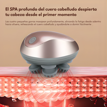 MASAJEADOR ELÉCTRICO DE CUERO CABELLUDO – Relajación profunda, estimulación capilar y alivio inmediato en cada masaje