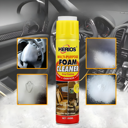 FOAM CLEANER LIMPIADOR MULTIUSOS 650ML (EL ORIGINAL) – Limpieza profunda automotriz, espuma activa y acabado profesional