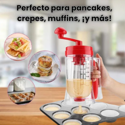 DISPENSADOR DE MASA PARA PANQUEQUES — Panqueques perfectos sin regar ni ensuciar nada