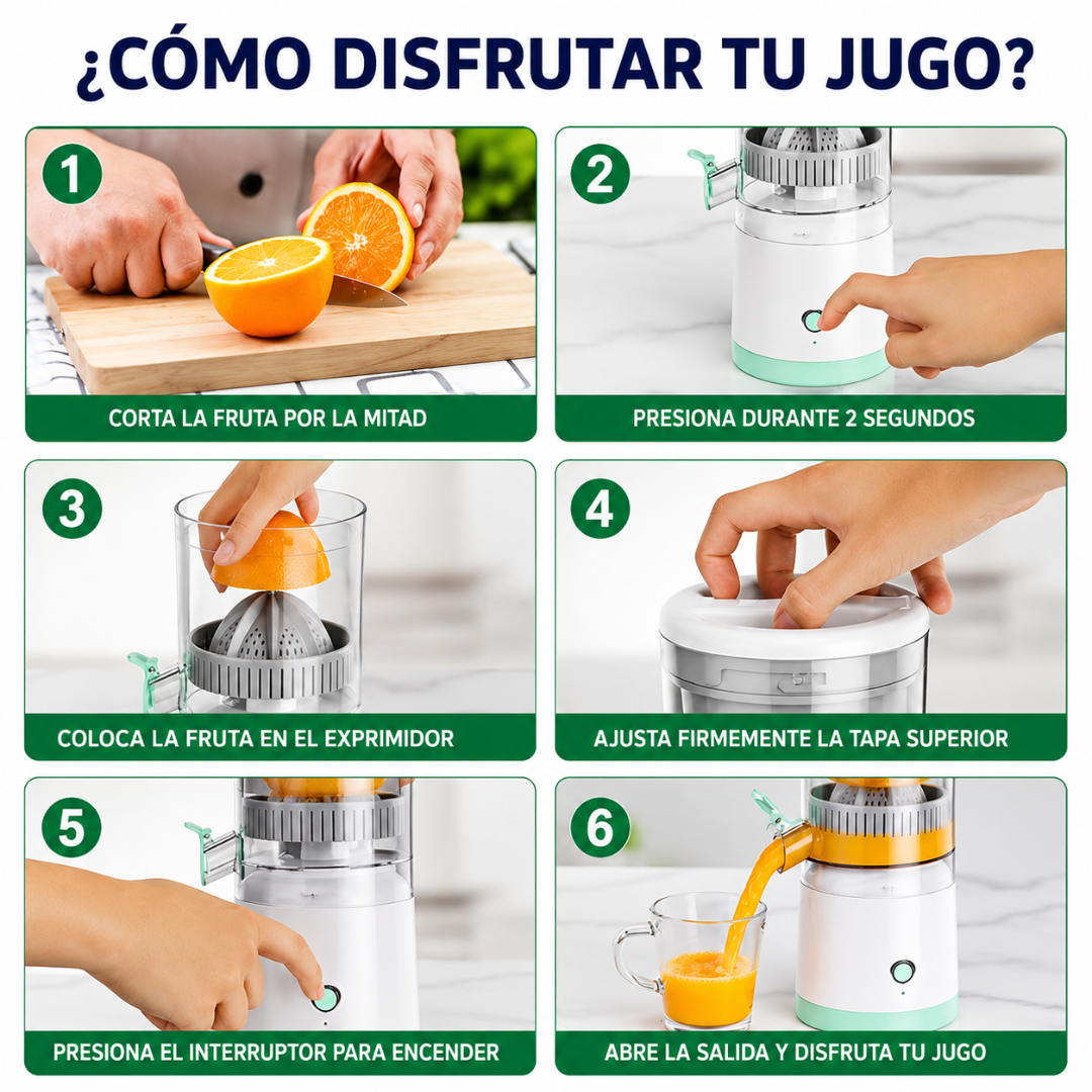 EXPRIMIDOR DE FRUTAS – Jugos frescos en segundos con máxima extracción y mínimo esfuerzo
