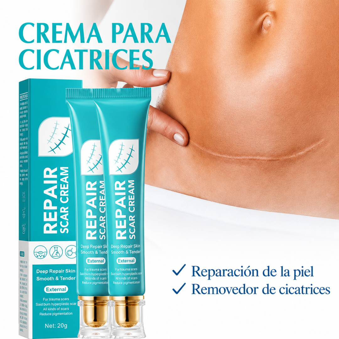 CREMA REPARADORA PROFUNDA PARA CICATRICES — Menos marcas, más piel renovada cada día