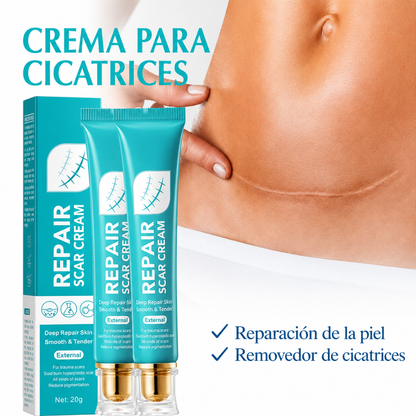 CREMA REPARADORA PROFUNDA PARA CICATRICES — Menos marcas, más piel renovada cada día