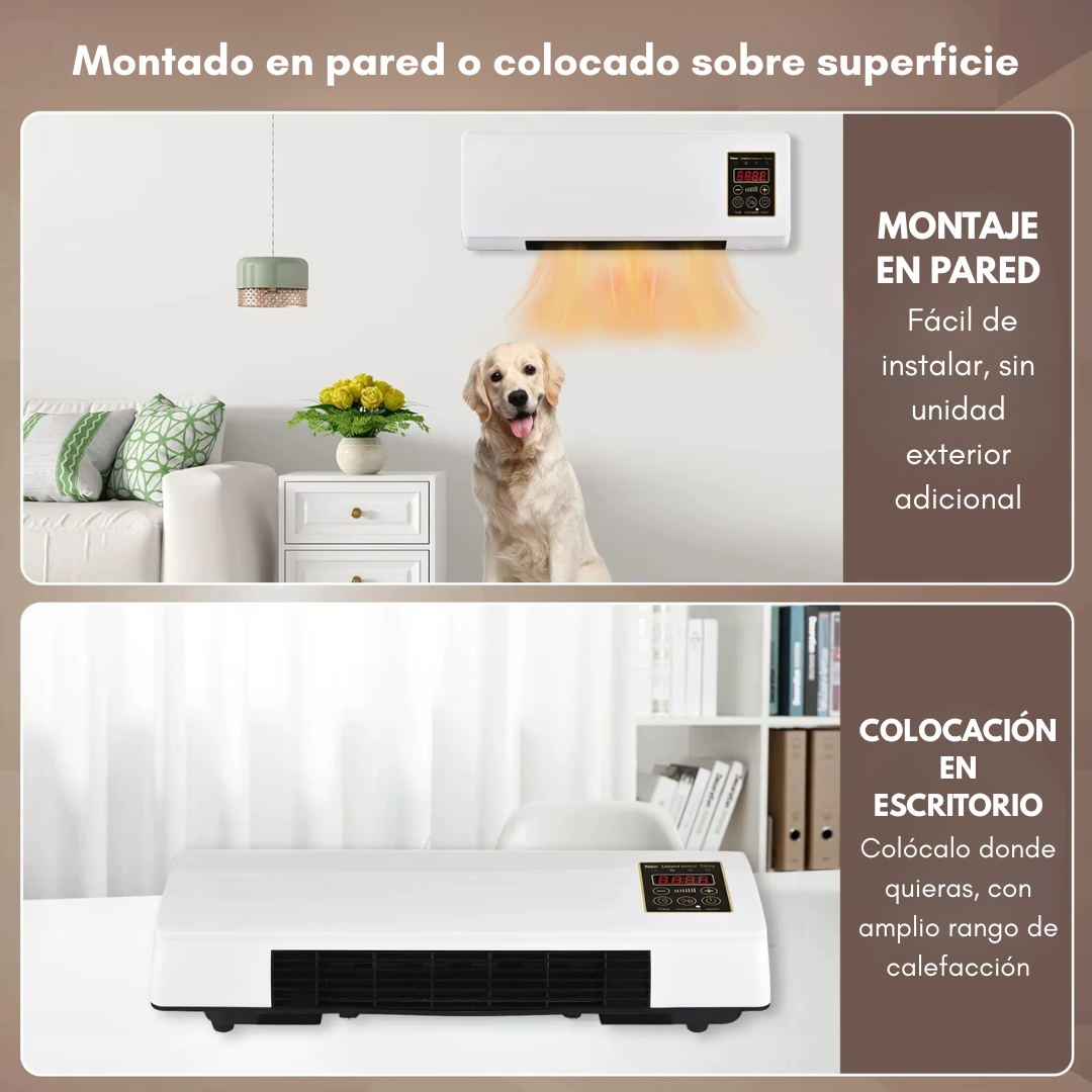 CALEFACTOR DE PARED — Potencia Inteligente 2-en-1 para tu hogar