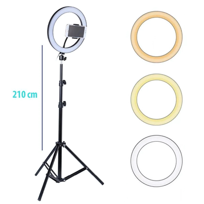 ARO DE LUZ LED CON TRIPODE – Ilumina tus videos y fotos como un profesional