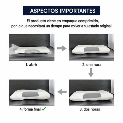 ALMOHADA CERVICAL — Duerme mejor, cuida tu cuello y espalda