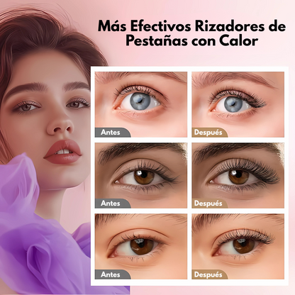 RIZADOR DE PESTAÑAS ELÉCTRICO CON CEPILLO – Curva perfecta que dura todo el día