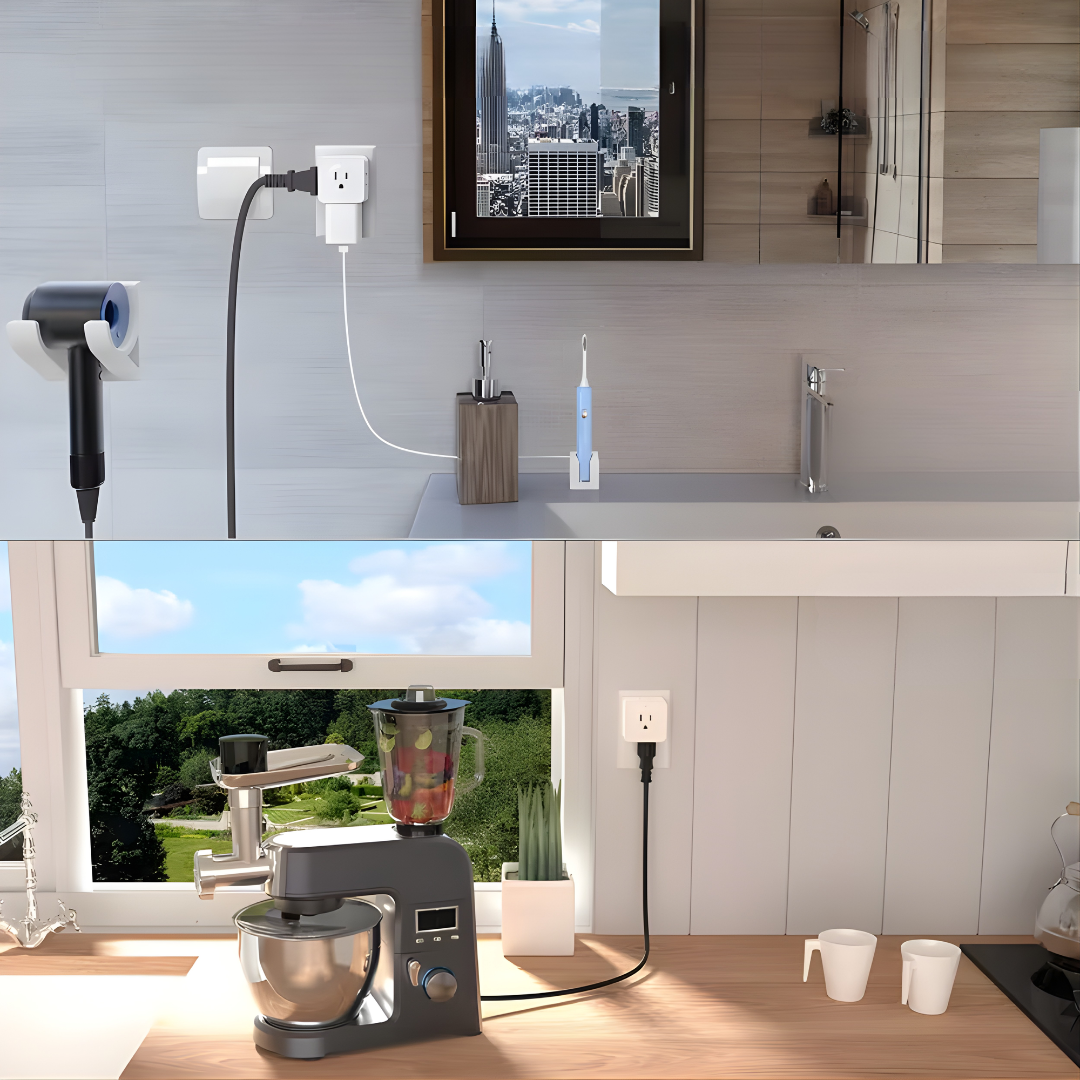 ADAPTADOR DE VIAJE UNIVERSAL – Más tomas en segundos, menos cables y energía siempre disponible