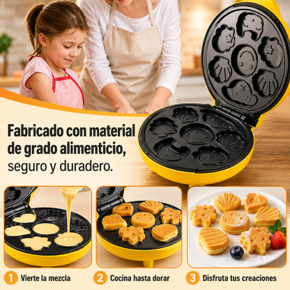 MAQUINA DE MINI WAFFLES - Desayunos divertidos para niños