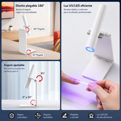 LÁMPARA LED PARA UÑAS – Secado profesional, precisión y comodidad para manicuristas