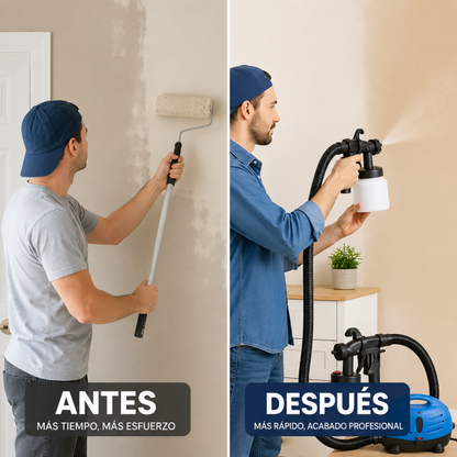 PULVERIZADOR DE PINTURA – pinta más rápido, uniforme y con menos esfuerzo que con rodillo o pincel