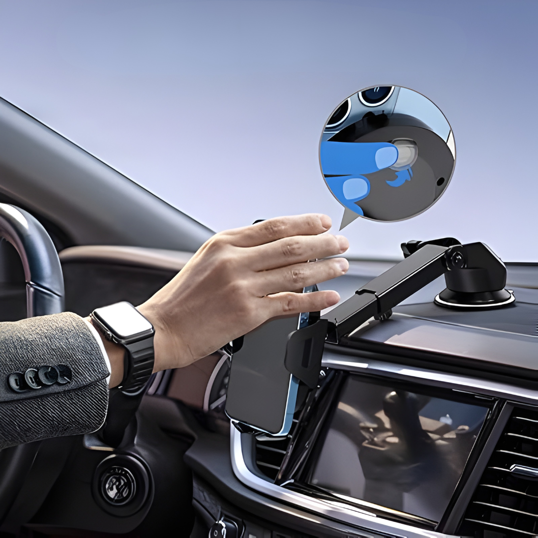 PHONE HOLDER – Sujeción firme, rotación 360° y conducción más cómoda y segura
