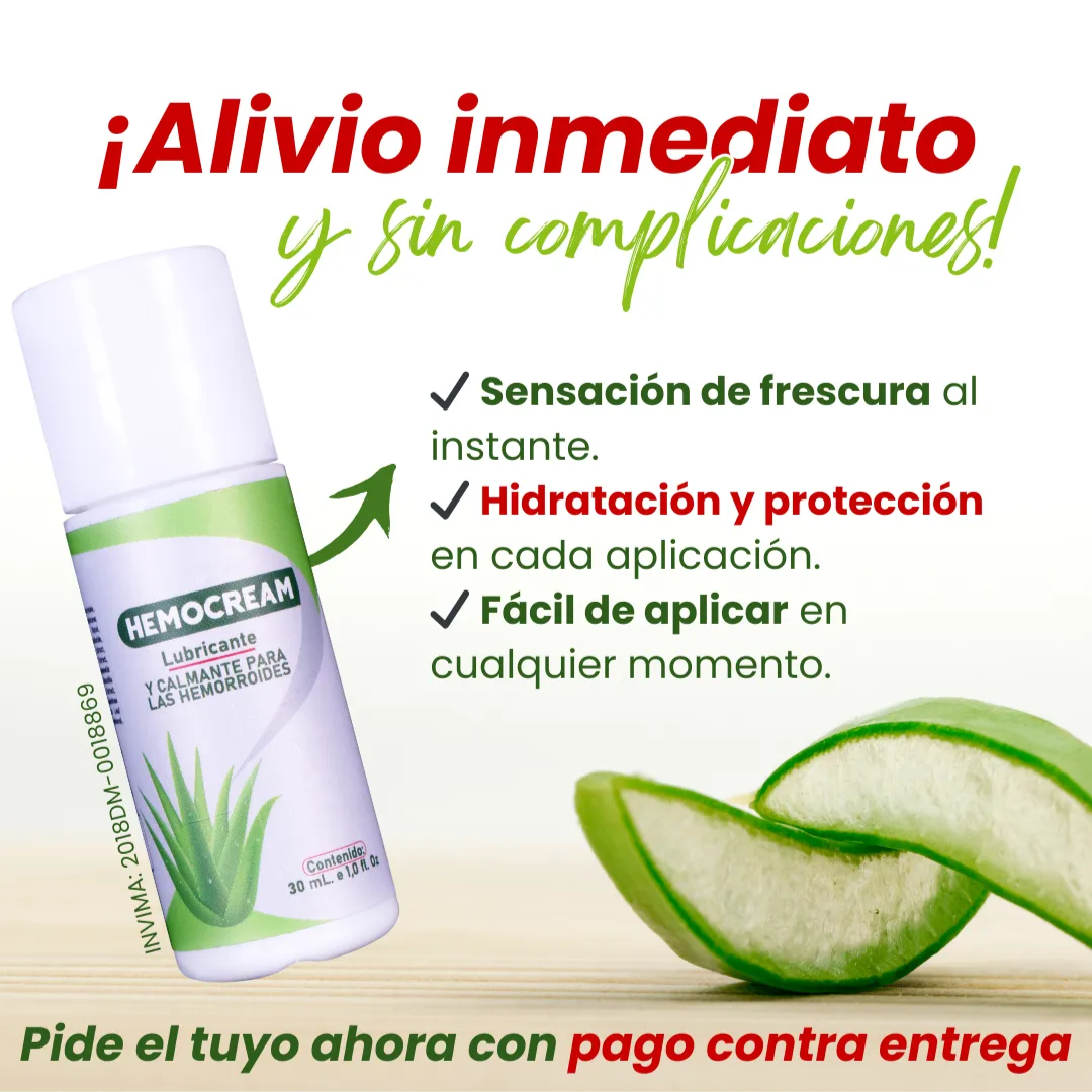 HEMOCREAM – Alivio inmediato y cuidado natural para las hemorroides