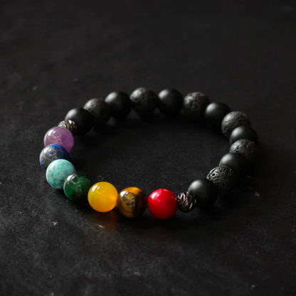 PULSERA 7 CHAKRAS — Equilibrio, energía y protección en cada piedra