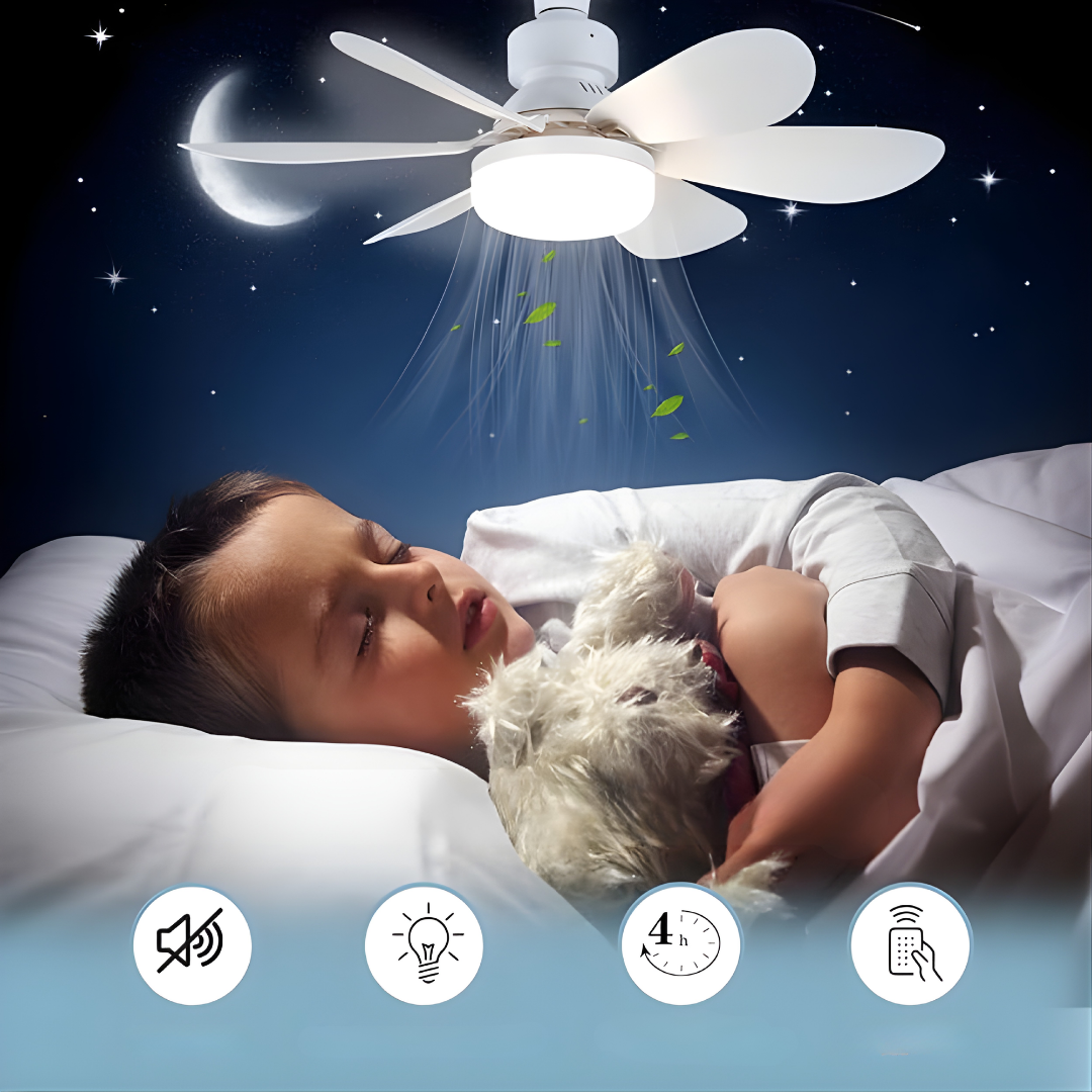 VENTILADOR CON LUZ Y CONTROL – Iluminación inteligente, ventilación eficiente y confort en un solo dispositivo
