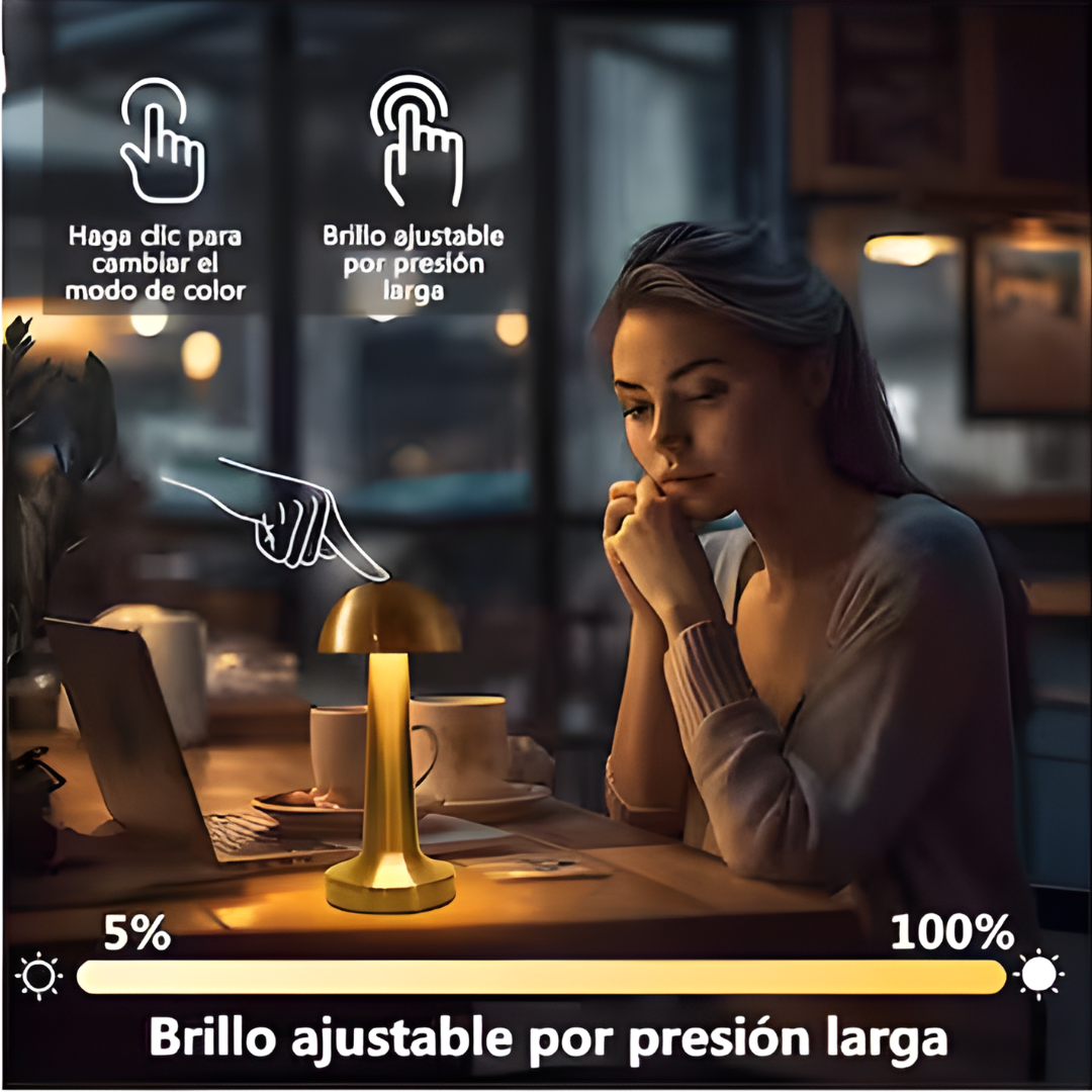 LÁMPARA TOUCH – Iluminación ajustable, diseño moderno y control con un solo toque
