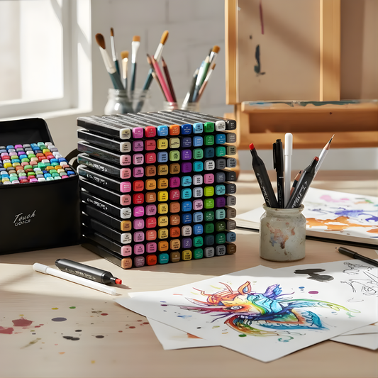 SET 120 PLUMONES DOBLE PUNTA – Creatividad sin límites, colores intensos y diversión para todas las edades