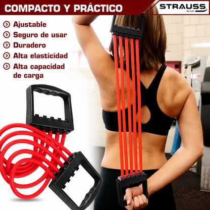 BANDAS ELÁSTICAS CHEST EXPANDER — Entrena fuerte desde casa sin máquinas