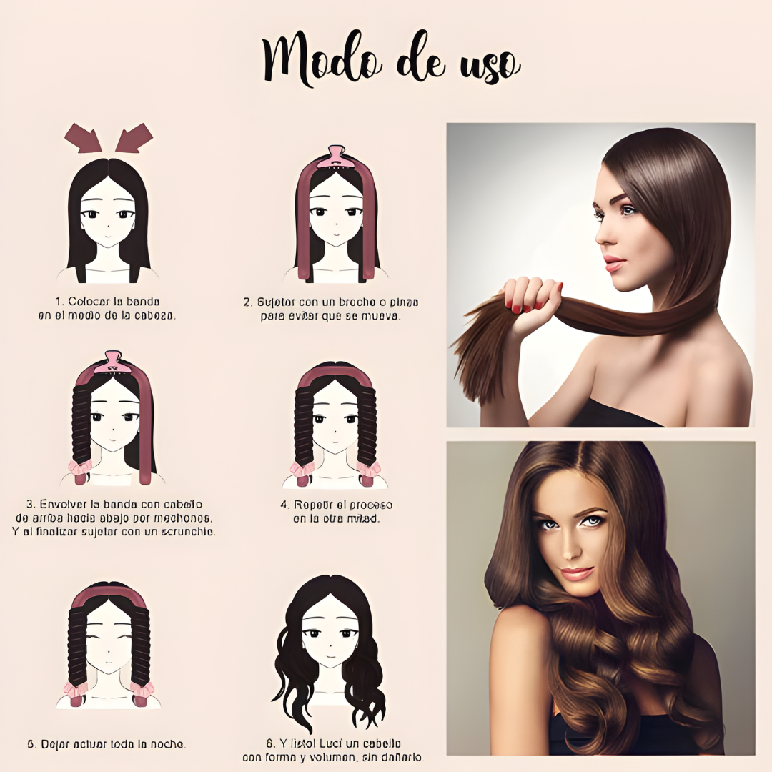KIT PARA ONDULAR EL CABELLO – Ondas naturales, estilo sin calor y belleza sin esfuerzo