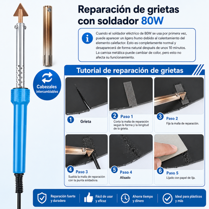 TESTER – Reparación práctica de plásticos con calor, precisión y acabado firme