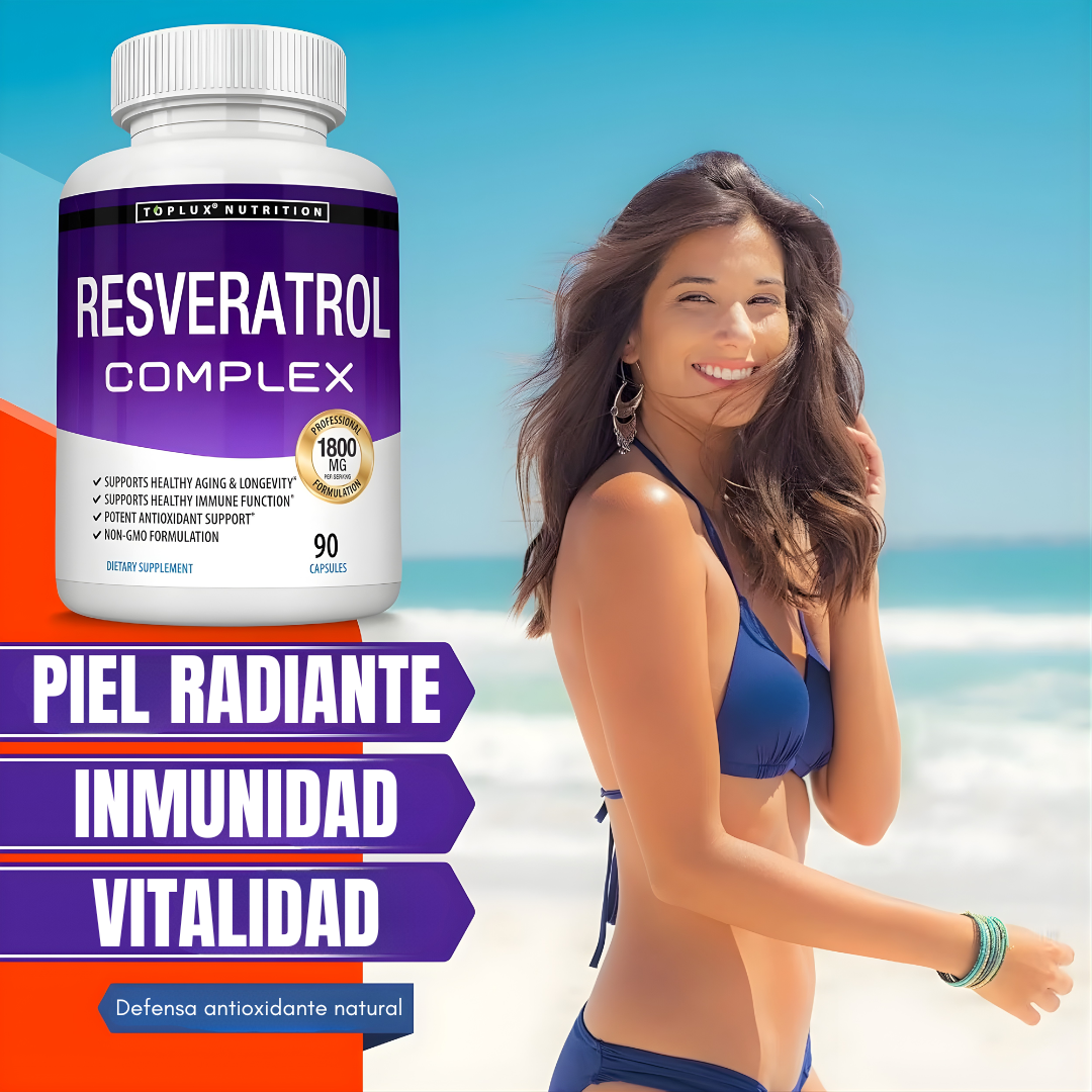 RESVERATROL – Piel más joven, uniforme y luminosa desde el interior cada día