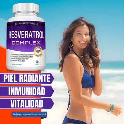 RESVERATROL – Piel más joven, uniforme y luminosa desde el interior cada día