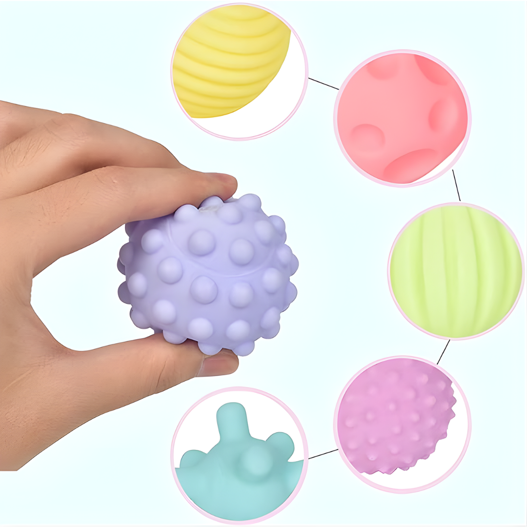 PELOTAS SENSORIALES SUAVES – Estimulación, desarrollo y diversión para manos curiosas