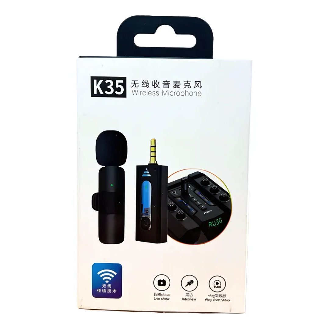 MICRÓFONO INALÁMBRICO INTELIGENTE – Micrófono de solapa práctico y profesional