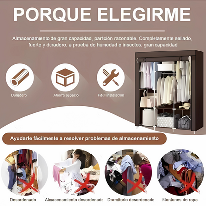 CLOSET ARMABLE – Organización práctica y moderna