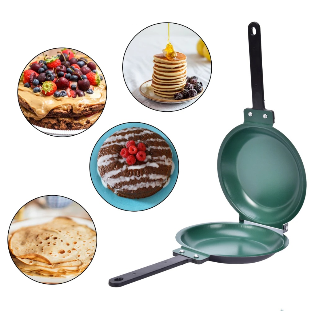 SARTÉN DOBLE CARA – Cocina fácil, rápida y sin esfuerzo todos los días