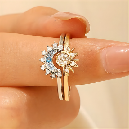 ANILLO SOL Y LUNA – Unión eterna, equilibrio perfecto y amor que trasciende