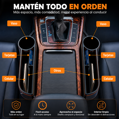 SET ORGANIZADOR DE AUTO – Mantén tu vehículo limpio, práctico y sin desorden