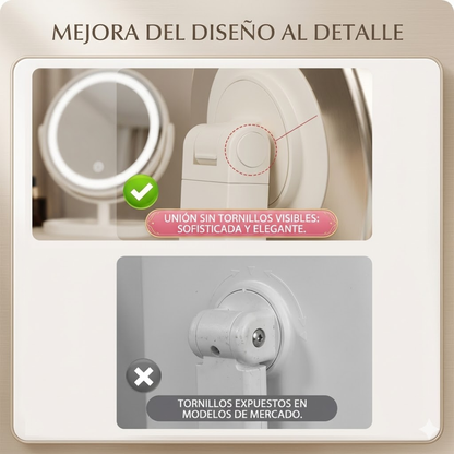 ESPEJO CON LUZ LED – Iluminación precisa para una rutina más impecable