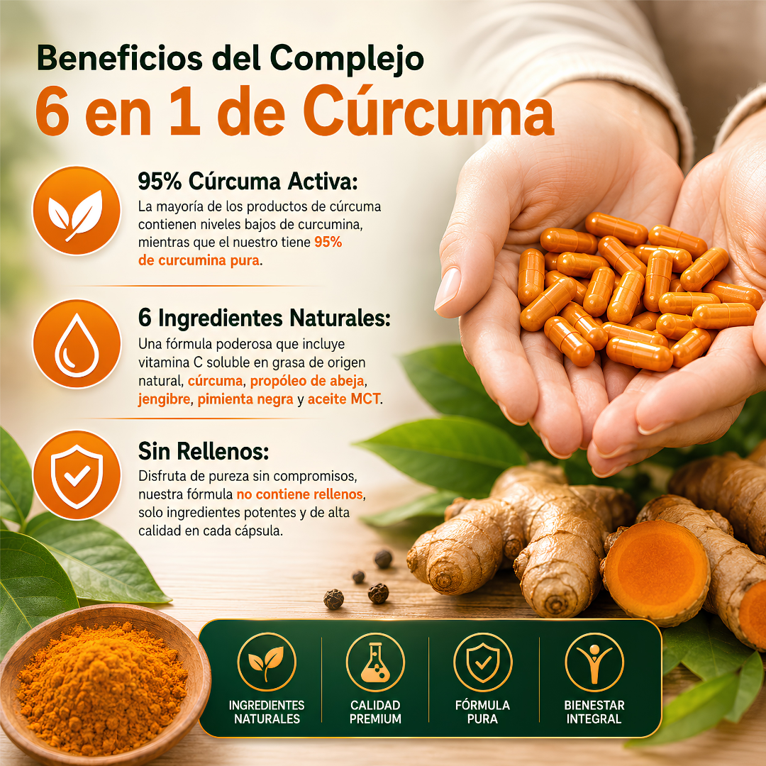 TURMERIC CÚRCUMA ORIGINAL — Antiinflamación profunda, articulaciones ligeras y bienestar total desde la naturaleza