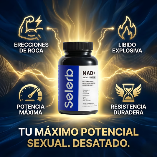 SELER B NAD+ MEN'S COMPLEX 60 CAPS — Energía, rendimiento y vitalidad masculina desde adentro