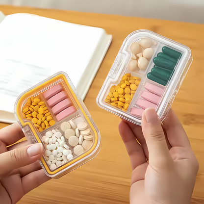 PASTILLERO Y CORTADOR – Organiza, divide y lleva tus medicamentos con total comodidad