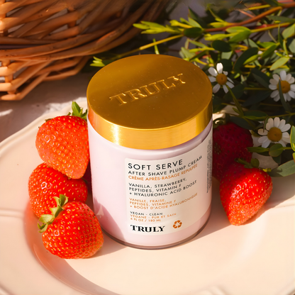 COMBO TRULY SOFT SERVE (ACEITE + CREMA) – Suavidad total, alivio inmediato y piel ultra lisa después de cada afeitada