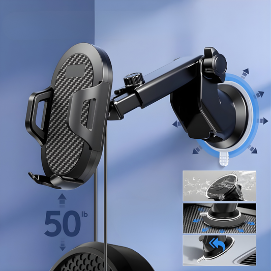 PHONE HOLDER – Sujeción firme, rotación 360° y conducción más cómoda y segura