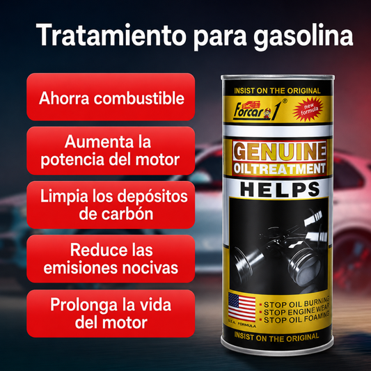TRATAMIENTO DE ACEITE HERIOS GENUINE OIL — El tratamiento que protege el motor que ya tienes para que dure mucho más.