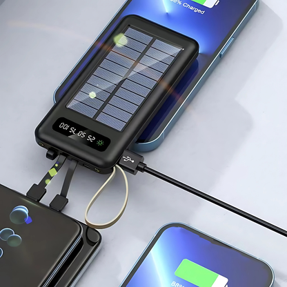 POWER BANK CARGA SOLAR 10000 – Energía portátil, autonomía total y carga en cualquier lugar