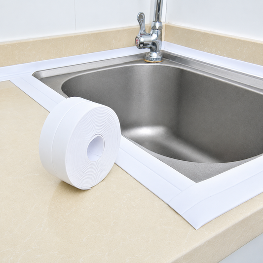 CINTA SELLADORA (PACK x2) — Sella juntas de baño y cocina, bloquea la humedad y previene el hongo de una vez por todas