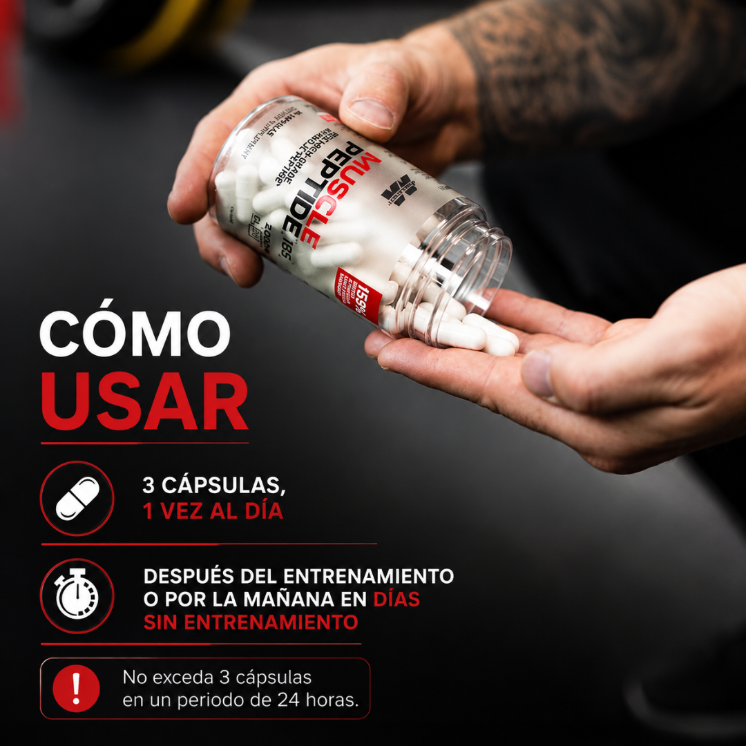 MUSCLE PEPTIDE – Apoyo muscular y rendimiento masculino