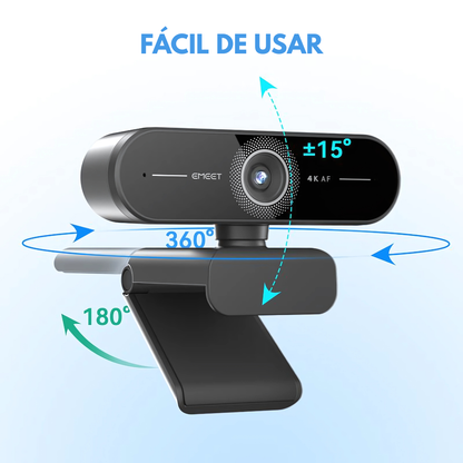 CÁMARA WEB – Imagen clara y sonido nítido para reuniones, clases o streaming