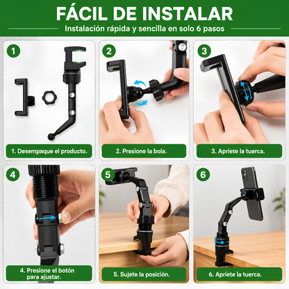 SOPORTE PARA CELULAR RETROVISOR – Manejo visible y seguro