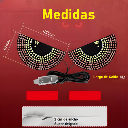 LUCES LED OJOS — El toque que convierte un carro normal en uno que la gente voltea a ver