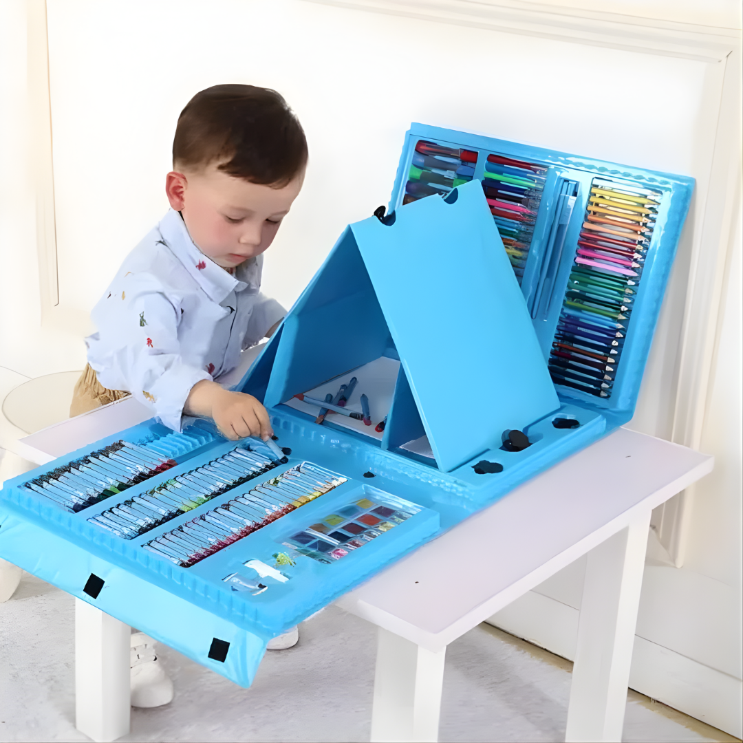 SET DE ARTE 208 PCS – Creatividad infinita, aprendizaje divertido y colores para niños y niñas