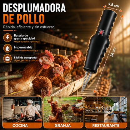 DESPLUMADOR DE POLLO – Desplumado rápido y uniforme