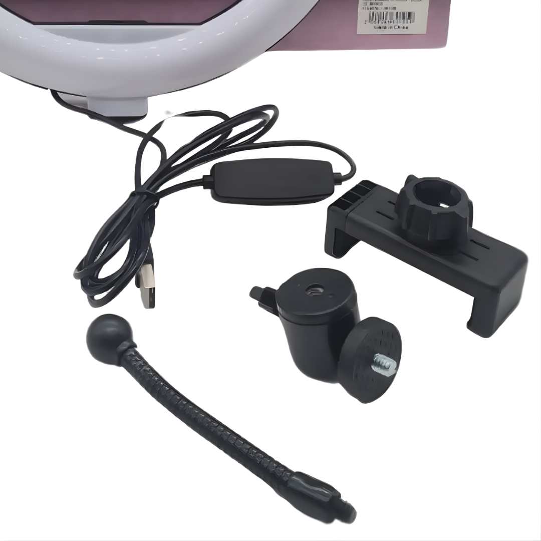 ARO DE LUZ PORTÁTIL – Iluminación uniforme, rostro destacado y contenido profesional en cualquier lugar