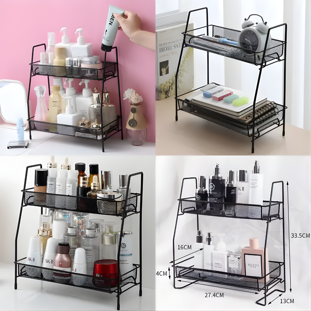 ESTANTE DE ALMACENAMIENTO DE 2 NIVELES – Orden y elegancia en cada espacio