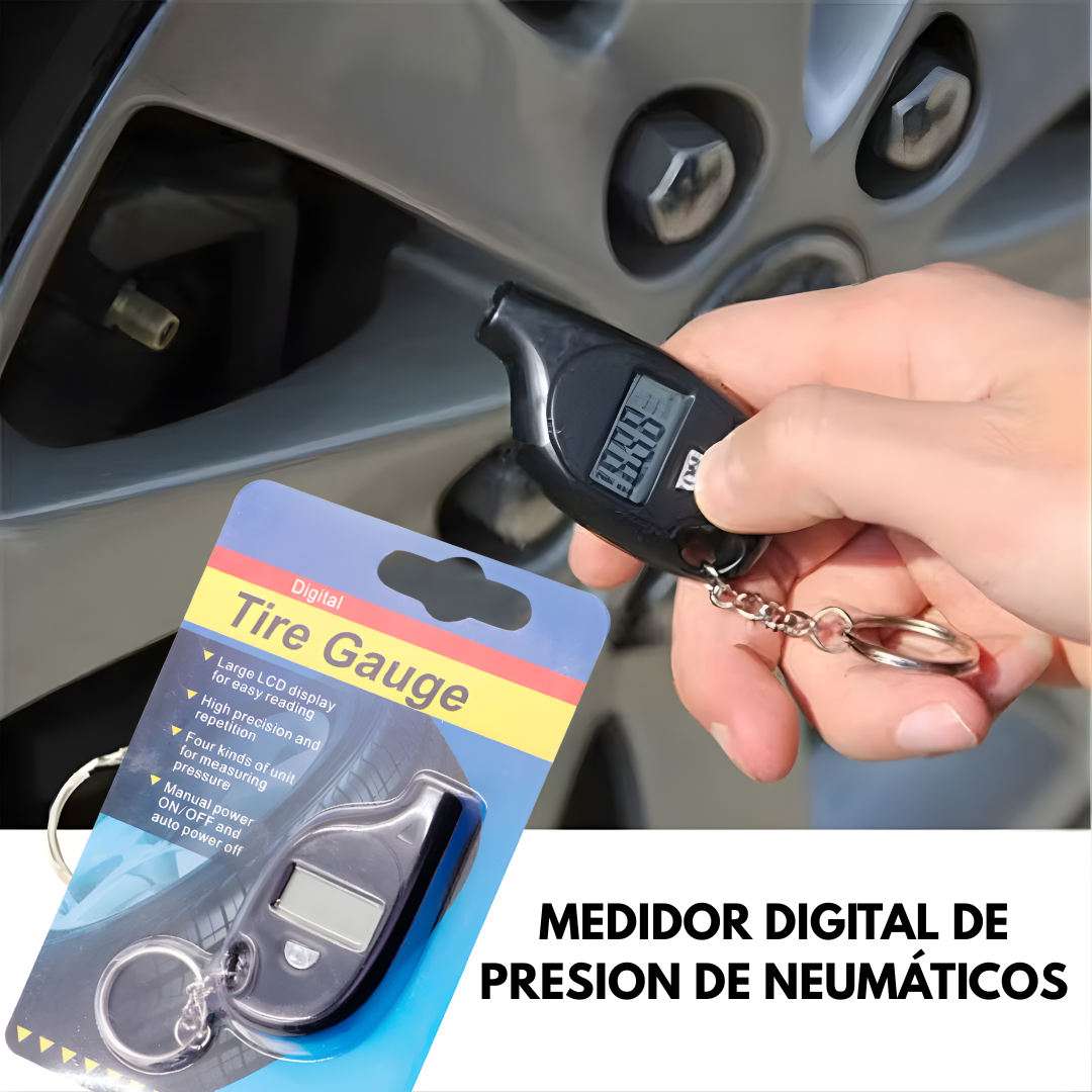 MEDIDOR DIGITAL DE PRESIÓN DE NEUMÁTICOS – Control preciso, conducción segura y ahorro en cada trayecto